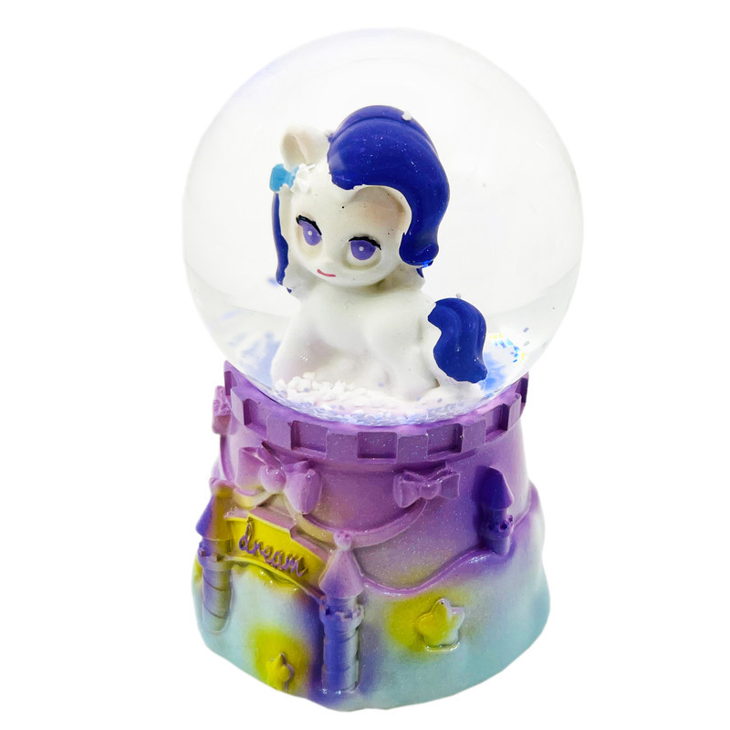 گوی چراغ‌دار مدل Dream طرح پونی و قلعه آرزوها کد 5921