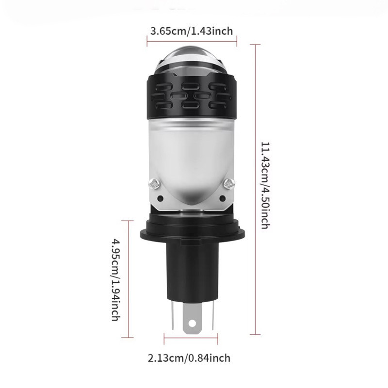 هدلایت موتور سیکلت مدل H4 Mini LED Lens