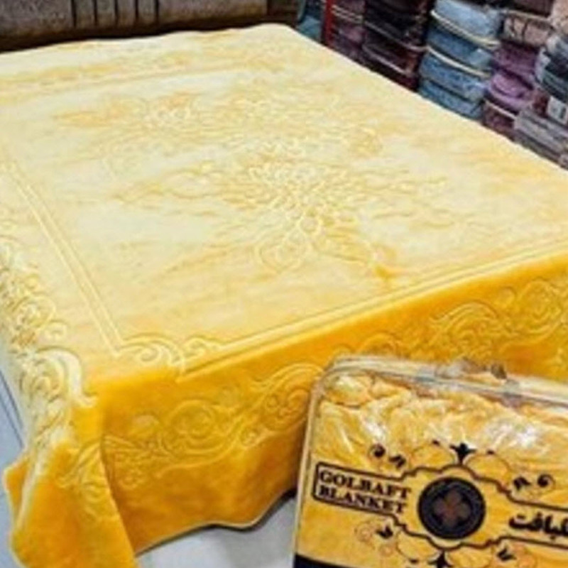 پتو گلبافت مدل الوان برجسته کد 350 سایز 240x220 سانتی متر