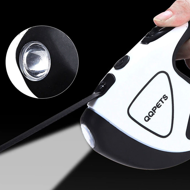 بند قلاده سگ مدل lks2030-blackwhite با چراغ LED