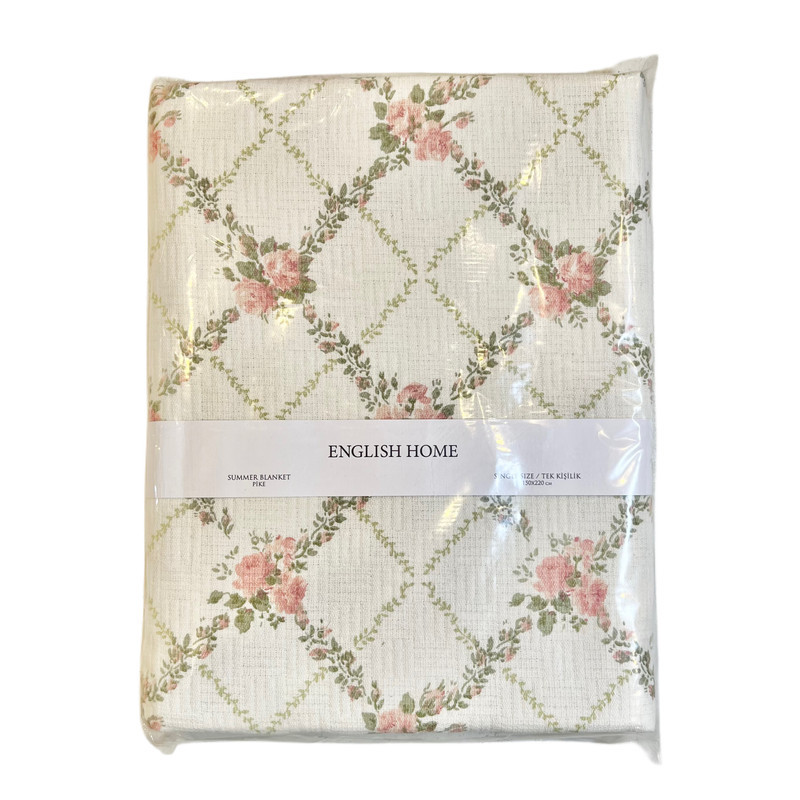 روتختی انگلیش هوم مدل Rose Chain یک نفره سایز 150x220 سانتی متر