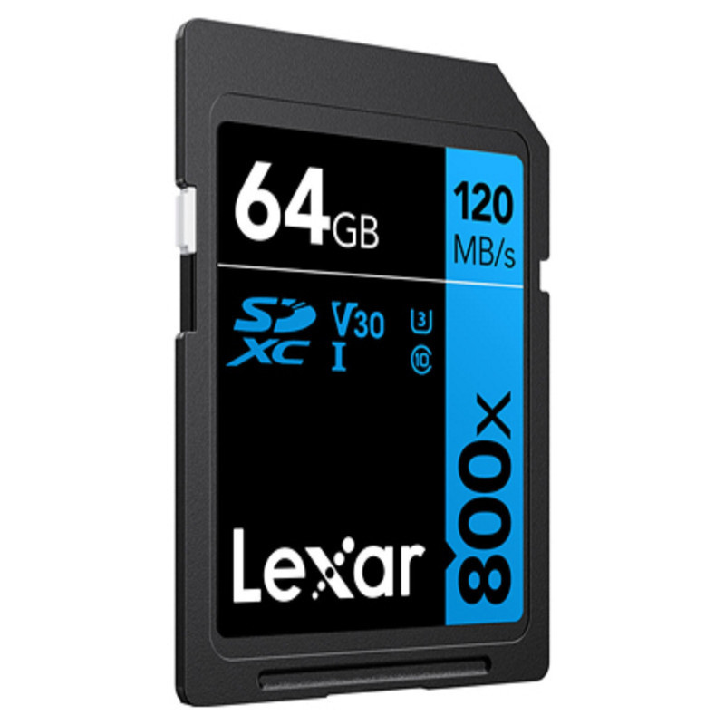 کارت حافظه لکسار مدل SDXC کلاس 10 استاندارد UHS-I U3 سرعت 120MBps ظرفیت 64 گیگابایت