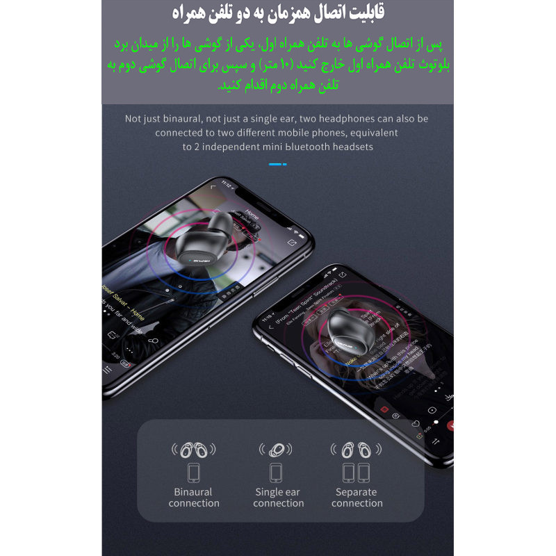 هدفون بلوتوثی اکو مدل E16
