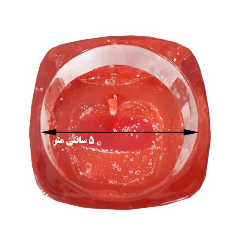 شمع لیوانی مدل قلب کد 2860