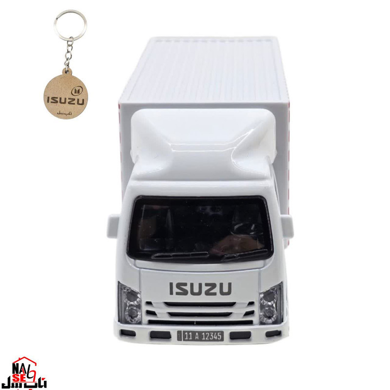 ماکت ماشین ناب سل مدل کامیونت فلزی ایسوزو یخچال دار چراغدار موزیکال Isuzu truck metal car with lights and music