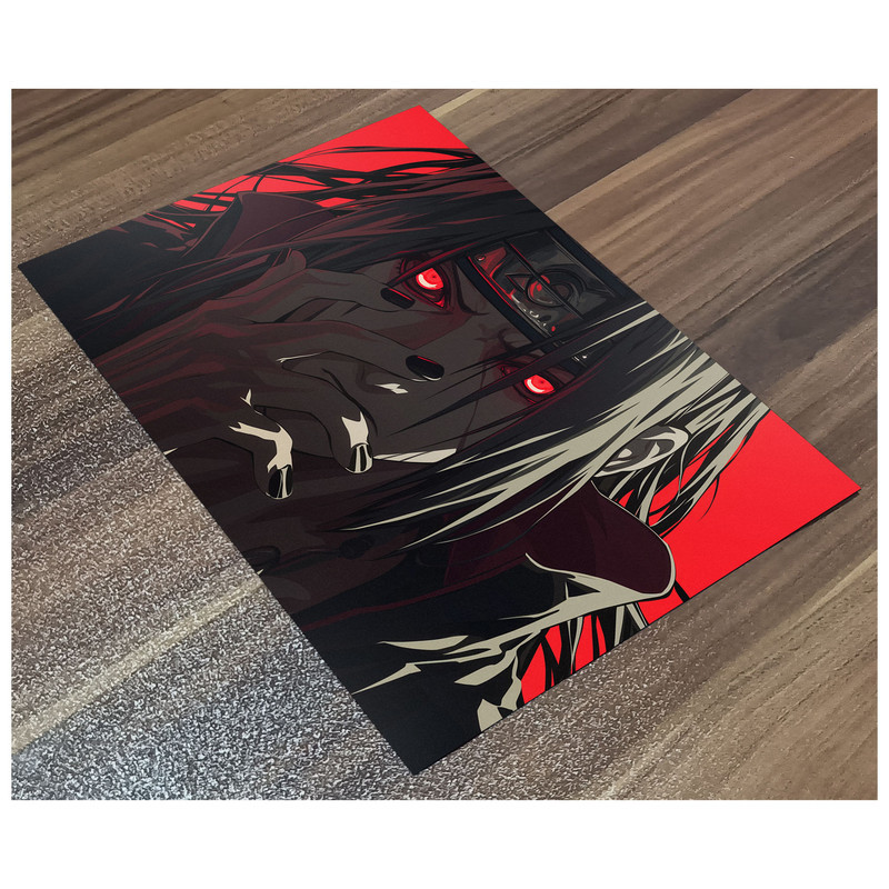 پوستر گوفی مدل ایتاچی خفن انیمه ناروتو طرح Itachi Naruto Anime Cute کد RD79