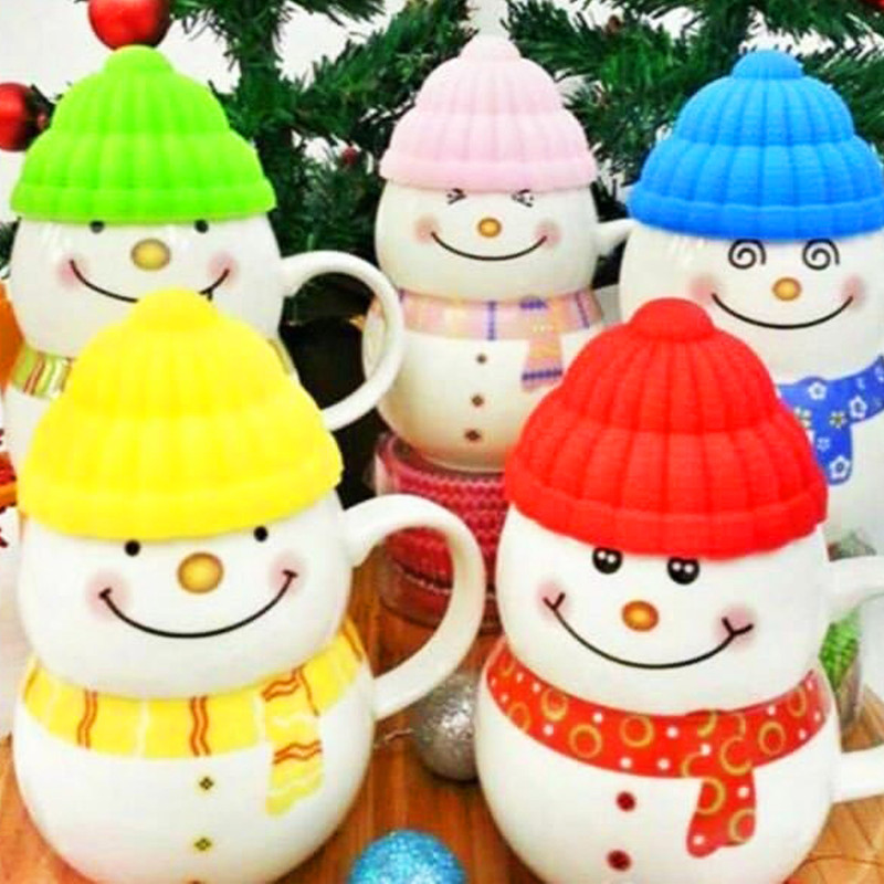 ماگ طرح آدم برفی مدل Happy Christmas