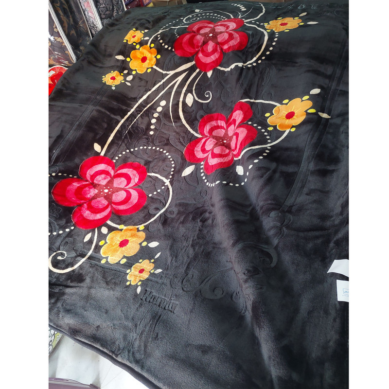 پتو 1 نفره نرمینه بافت مدل نرمین کد 12 سایز 220x160 سانتی‌متر