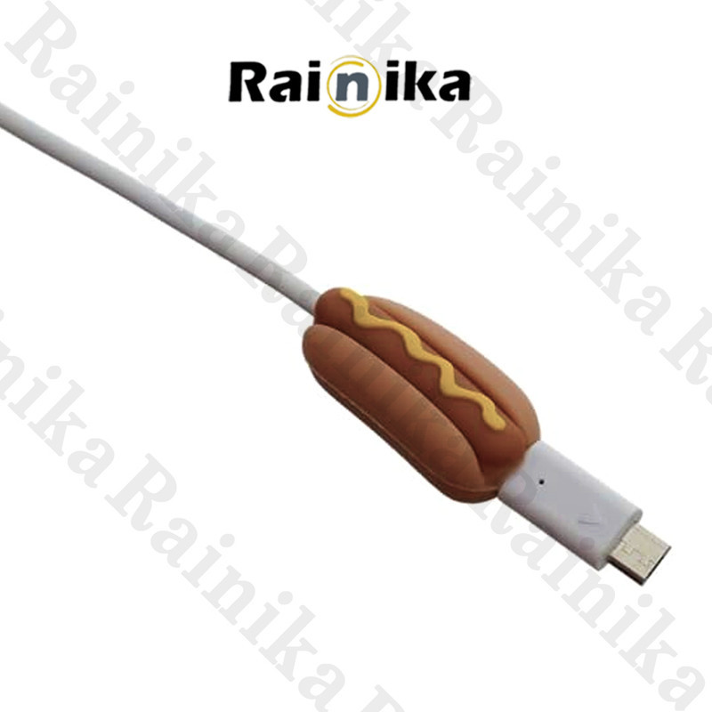 محافظ کابل شارژ و هندزفری رینیکا مدل Hot Dog KK 03 مجموعه 3 عددی
