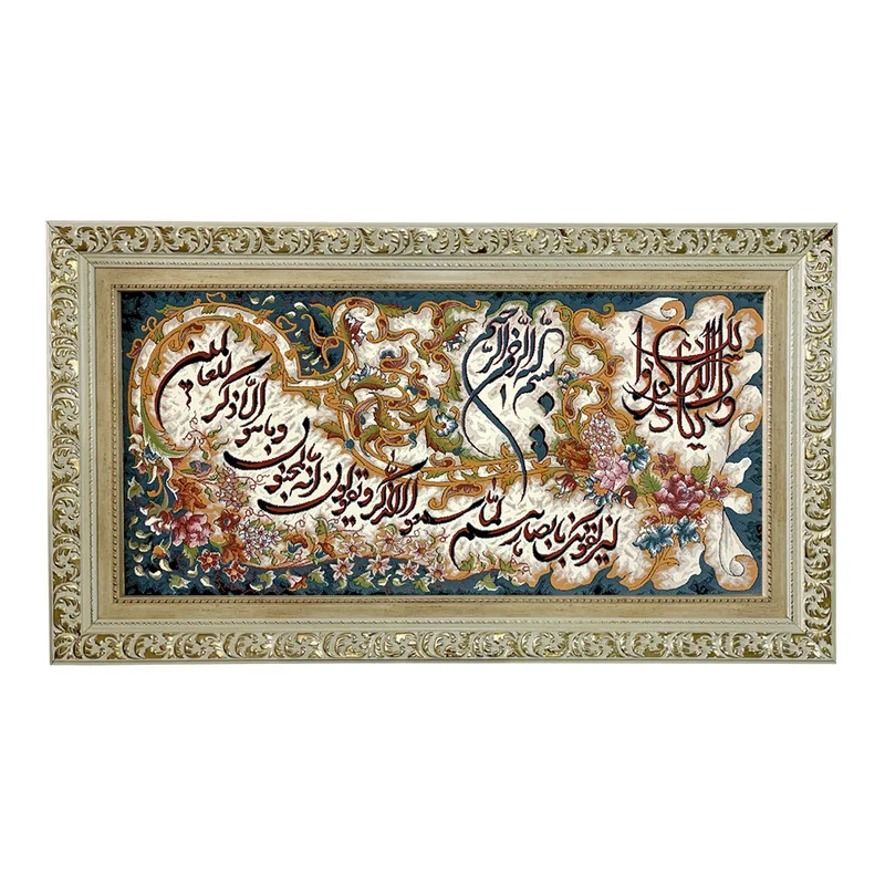 تابلو فرش ماشینی طرح دستبافت مدل وان یکاد کد 7637