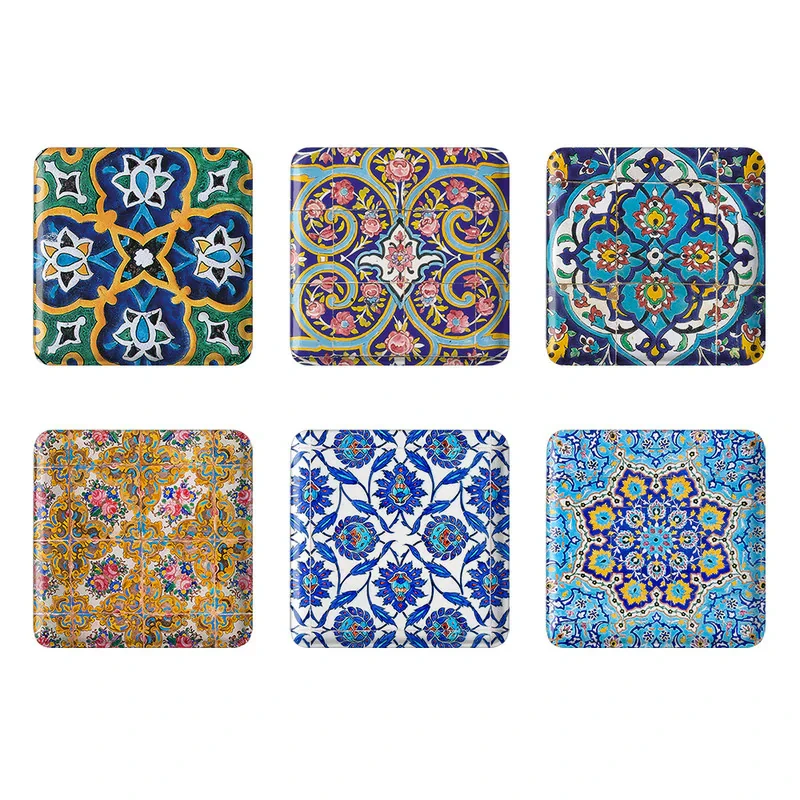 مگنت خندالو مدل کاشی کد 97A مجموعه 6 عددی