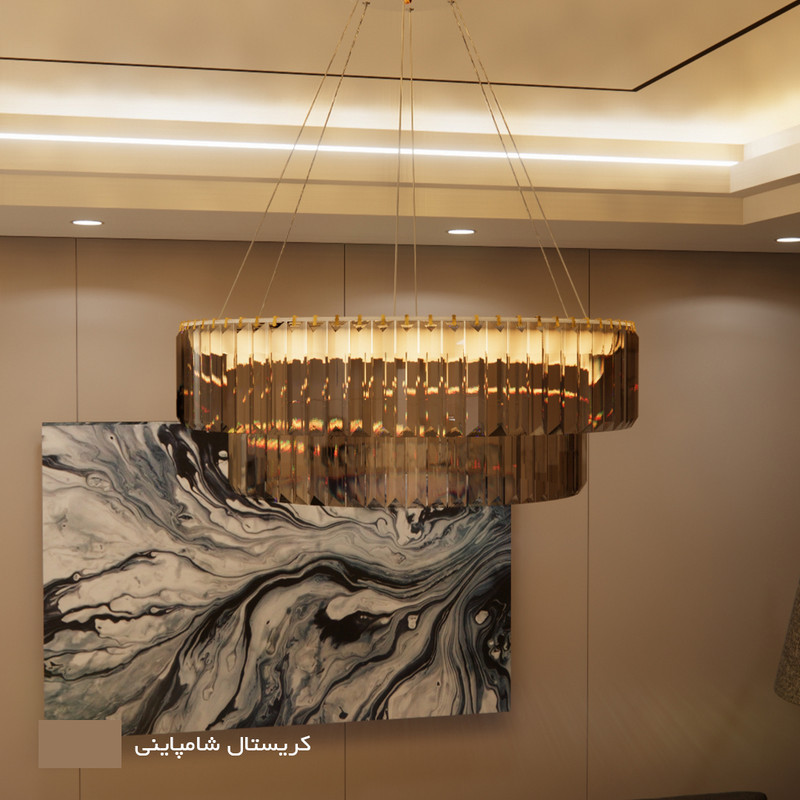 لوستر نورکیا مدل تک حلقه کاردی کد 1R-55K