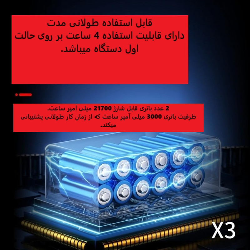 پمپ باد شارژی مدل Violent Fan X3