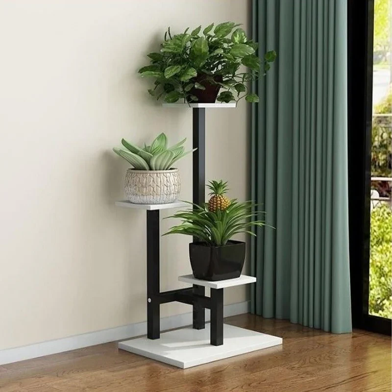استند گلدان چوبی مدل مربع کد B3 با ابعاد 45×45×120 سانتی‌متر و وزن 4000 گرم
