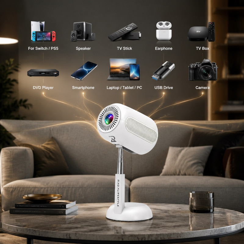 ویدئو پروژکتور رادا لایف استایل مدل PX-06 با رزولوشن Full HD