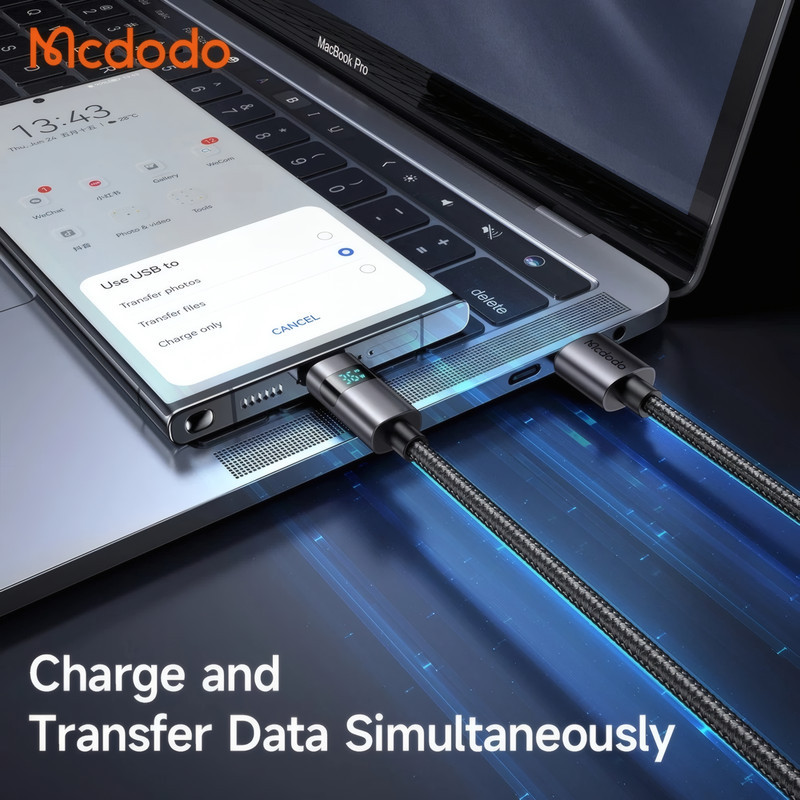 کابل تبدیل USB به USB-C مک دودو مدل CA-652 طول 1.2 متر