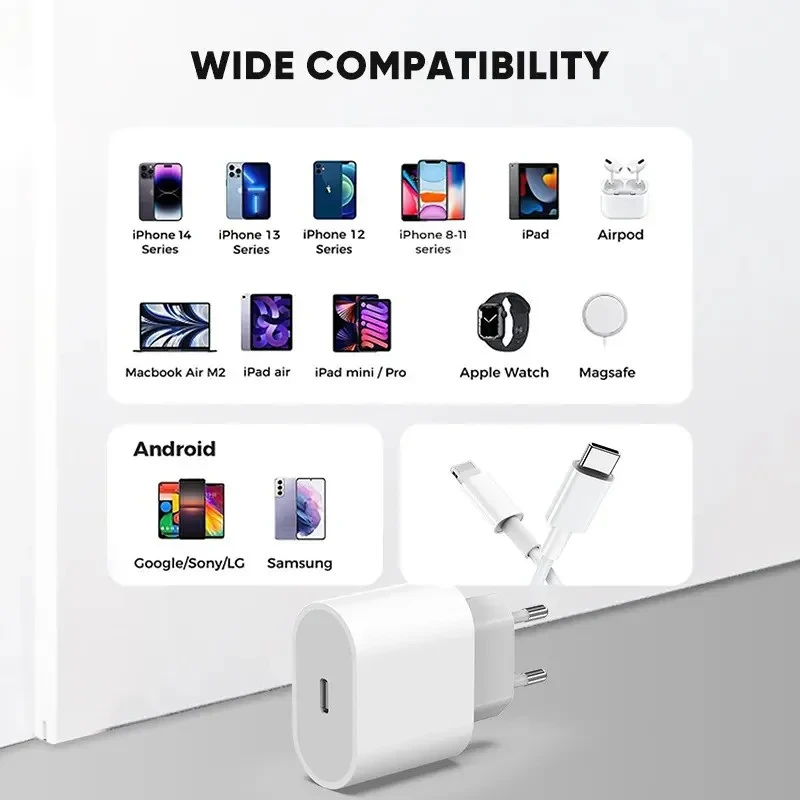 شارژر دیواری 20 وات مدل USB-C