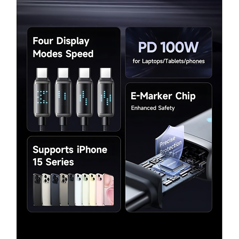 کابل USB-C مک دودو مدل CA-4250 100W طول 1.2 متر