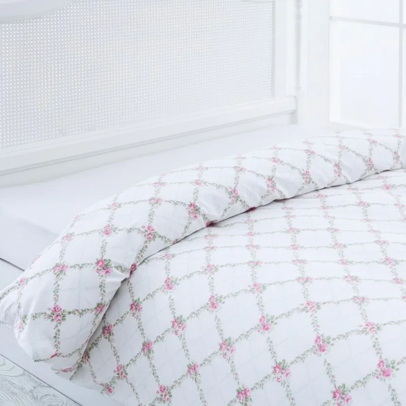 روکش لحاف پنبه انگلیش هوم مدل Rose Chain دو نفره سایز 220x200 سانتی‌متر