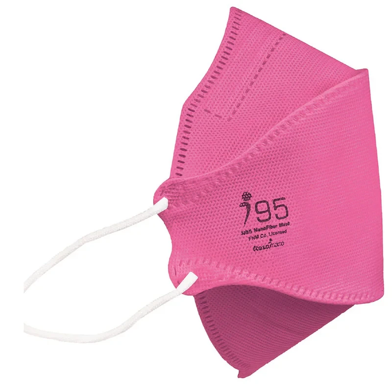 ماسک تنفسی ریما مدل سه بعدی N95 نانو کد Pink-F95 بسته 25 عددی