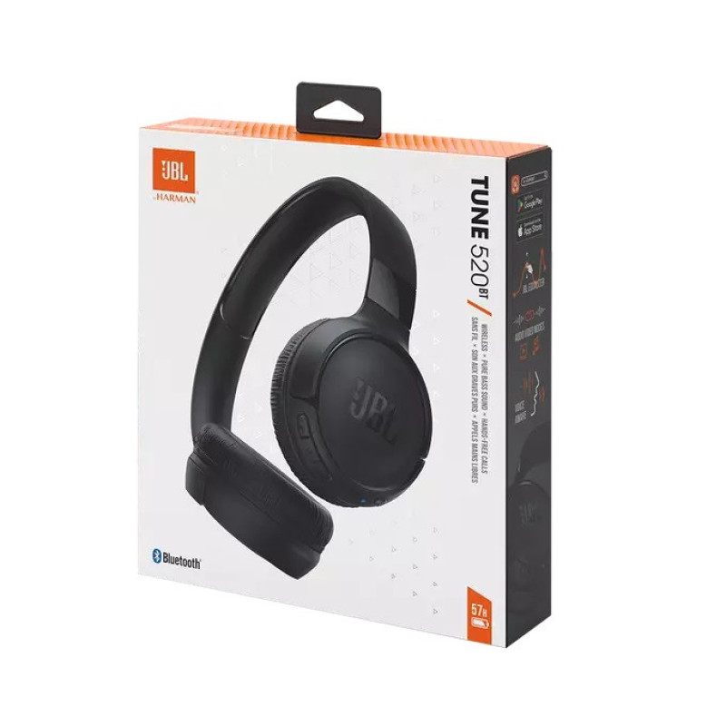 هدفون بلوتوثی جی بی ال مدل Tune 520BT با نویز کنسلینگ میکروفون (ENC)، درگاه شارژ USB Type-C، دارای قابلیت اتصال به چند دستگاه به صورت همزمان، پشتیبانی از دستیار صوتی