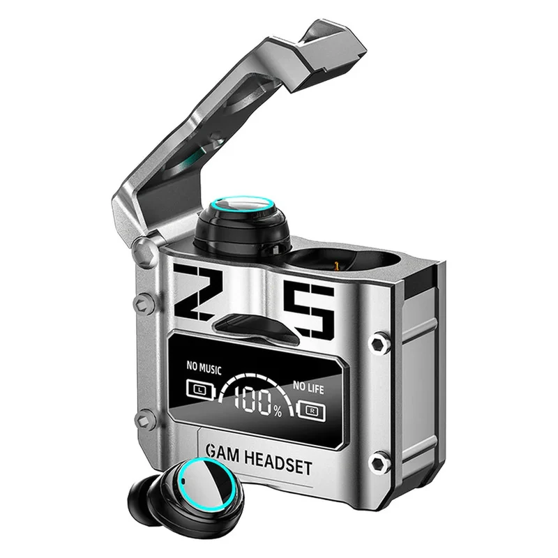 هدفون بلوتوثی دامیکس مدل M25-game بدون قابلیت نویز کنسلینگ، درگاه شارژ USB Type-C، امکان استفاده به صورت پاور بانک مقاوم در برابر آب