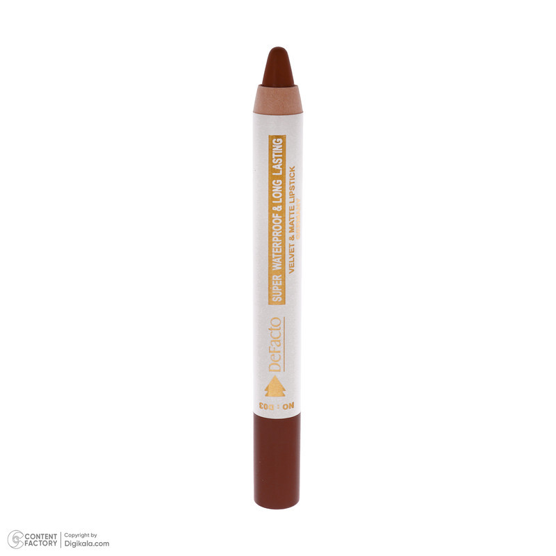 رژ لب مدادی مات دیفکتو مدل Waterproof شماره 3