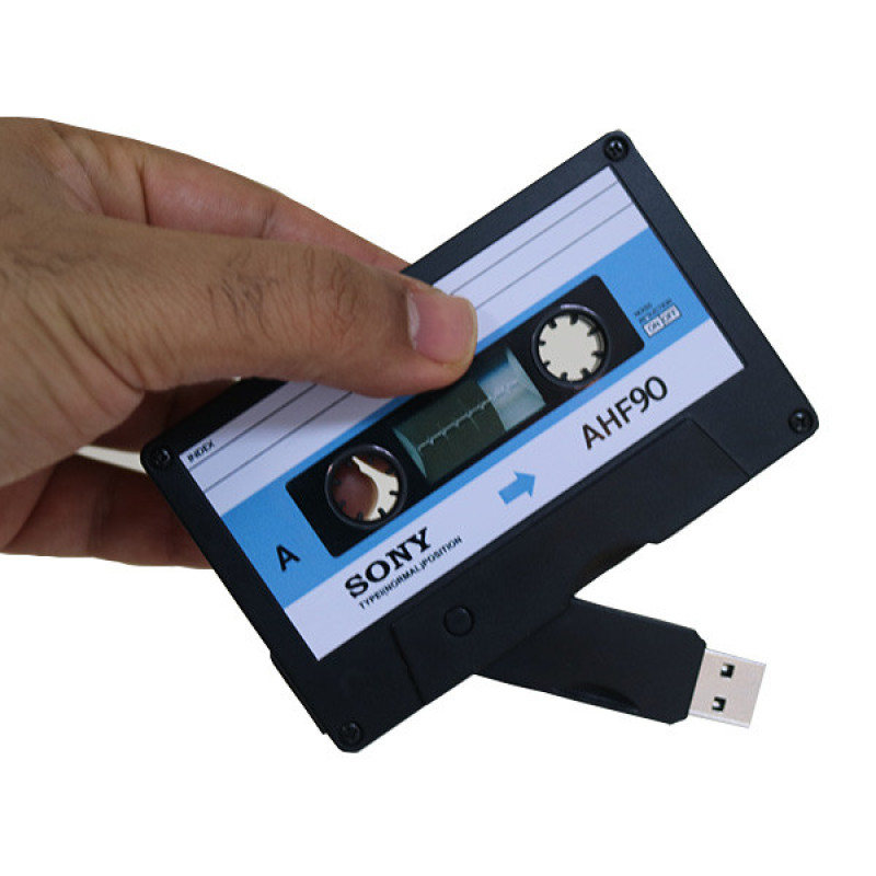 فلش مموری طرح نوارکاست مدل Ul-Pv-casstyp01 ظرفیت64گیگابایت