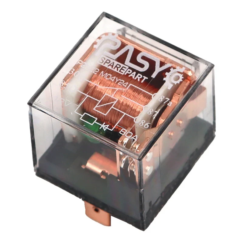 رله تقویت استارت و بوق خودرو پاسیکو مدل 5 فیش دو پلاتین ضدآب کد P2522