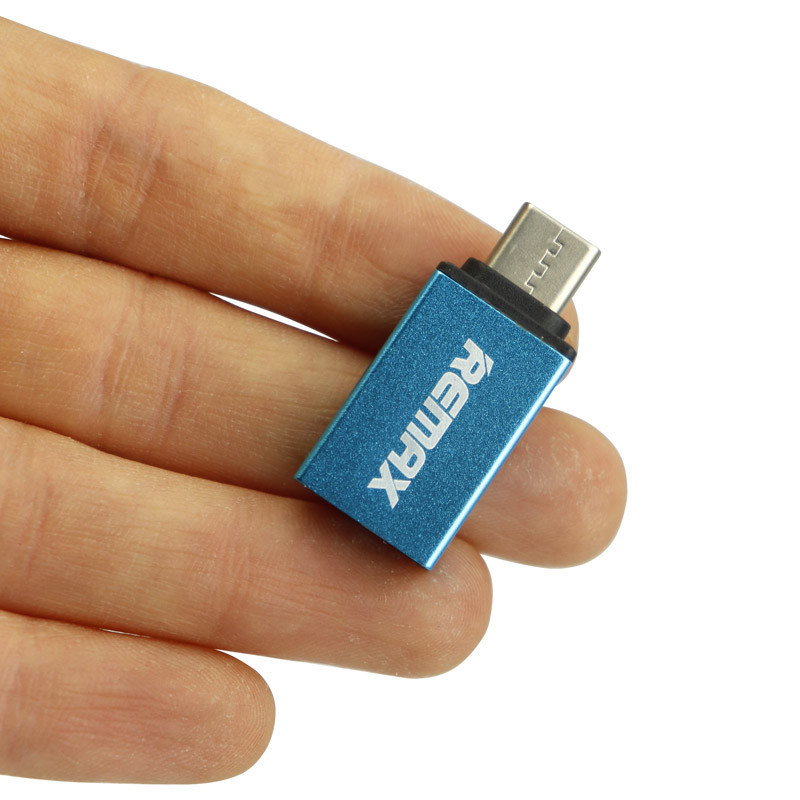 مبدل USB OTG به USB-C ریمکس مدل A2 بسته 2 عددی
