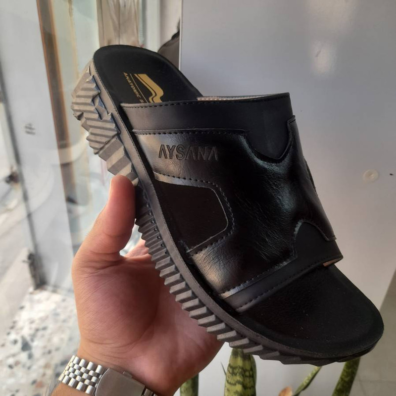 صندل طبی مردانه چرم طبیعی مدل 8040
