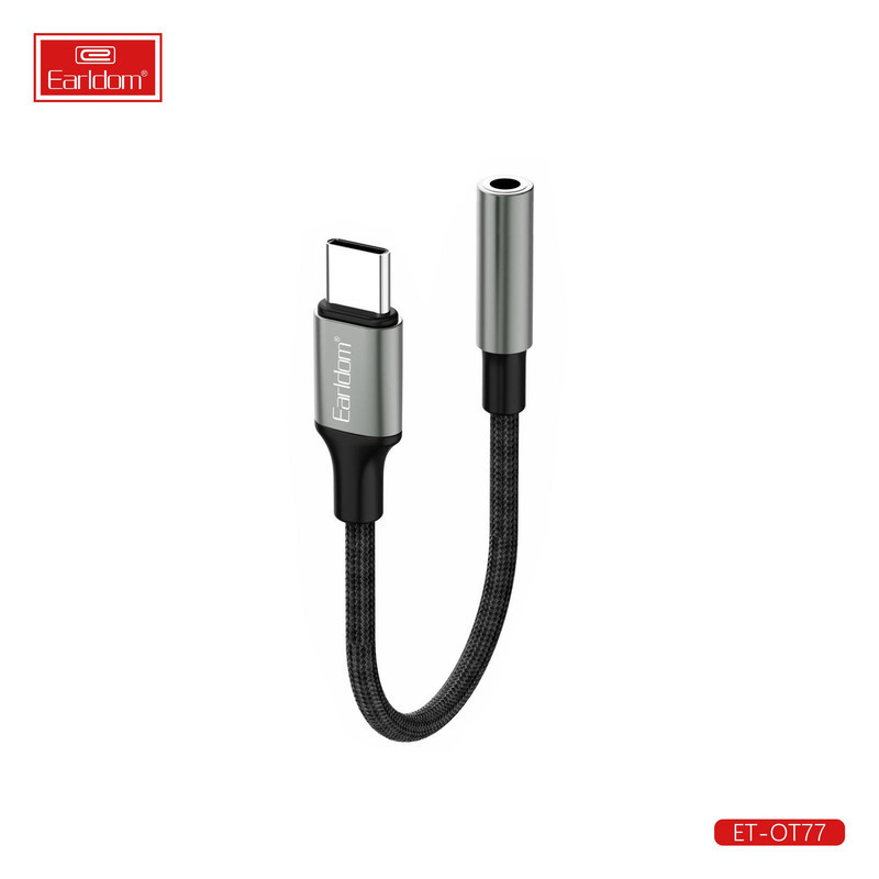 مبدل USB-C به جک 3.5 میلی متری ارلدام مدل ET-OT77