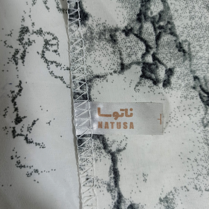 سرویس ملحفه ناتوسا مدل ابر و بادی کد 90 یک نفره دو تکه