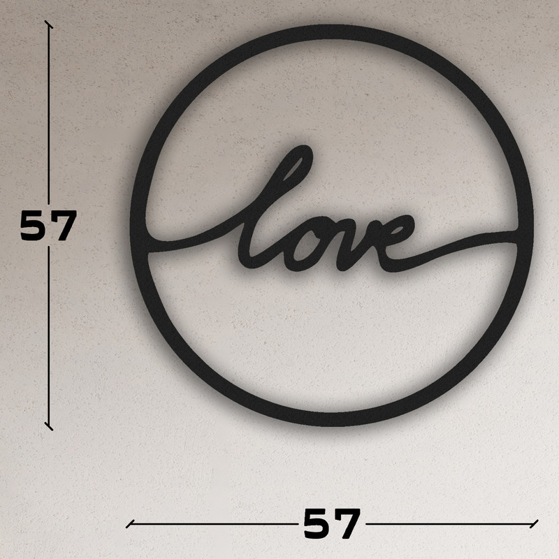 دیوارکوب طرح love مدل va-s02