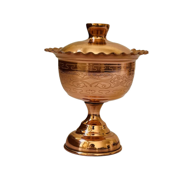 قندان مسی مدل لب چین کد ZH395.2