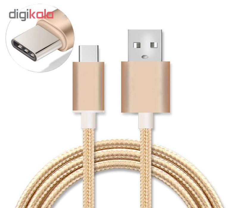 کابل شارژ، انتقال اطلاعات و تبدیل USB به USB-C المو مدل X-C-N طول 1 متر