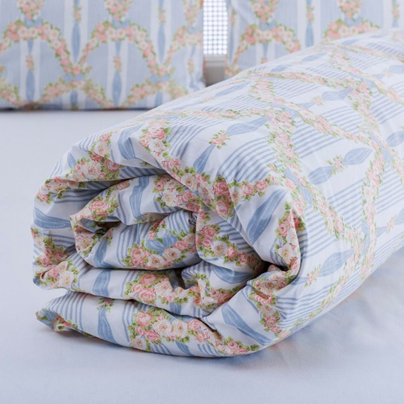 روکش لحاف انگلیش هوم مدل Rose Ribbon دو نفره سایز 200x220 سانتی متر