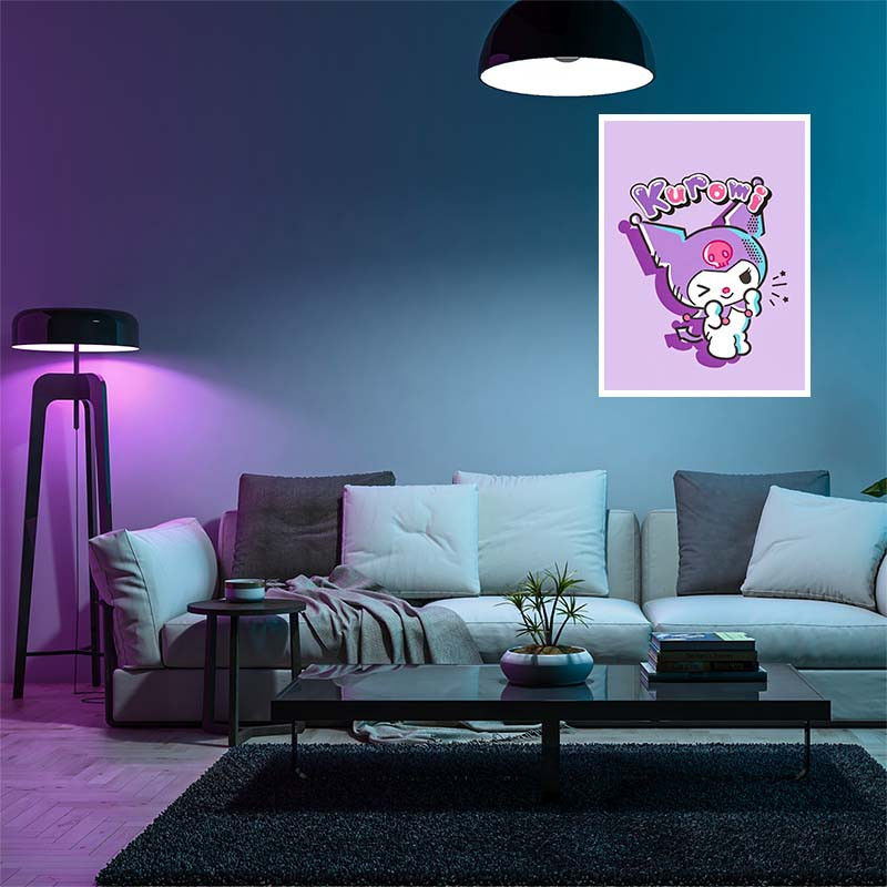 پوستر کارنيکا طرح مای ملودی و کورومی My Melody & Kuromi کد 35007 مجموعه 8 عددی