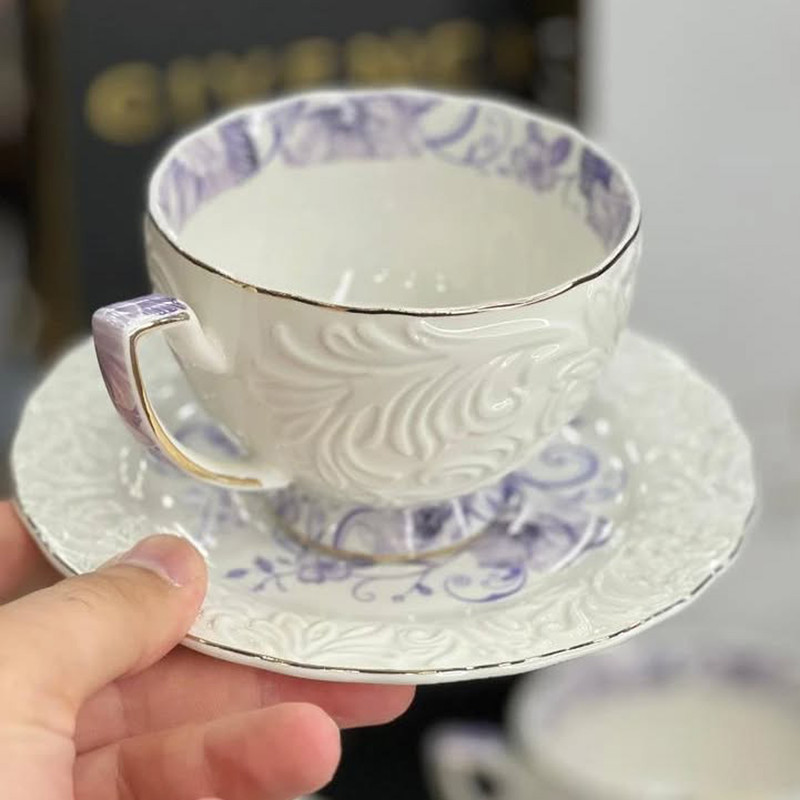 سرویس چای خوری 12 پارچه 6 نفره شاهین مدل dantella b