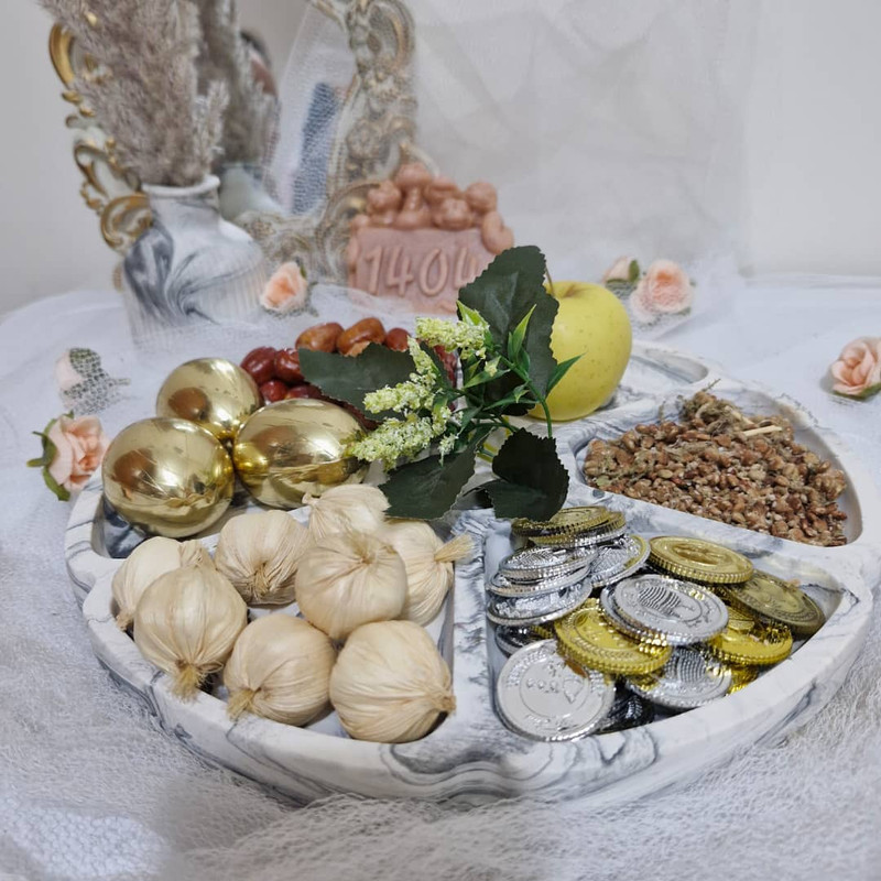 ست سه تکه هفت‌سین سنگی مدل دلدار