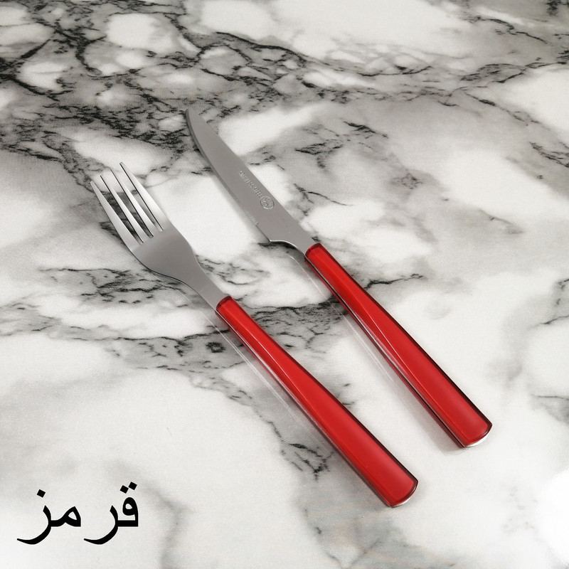 کارد و چنگال میوه خوری 12 پارچه ام جی مدل ROMANTIC