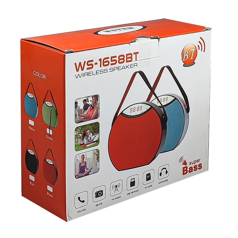 اسپیکر بلوتوثی قابل حمل مدل WS-1658BT