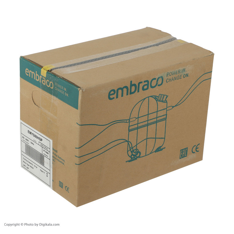 کمپرسور یخچال امبراکو مدل EMYS80 HSP  با خازن