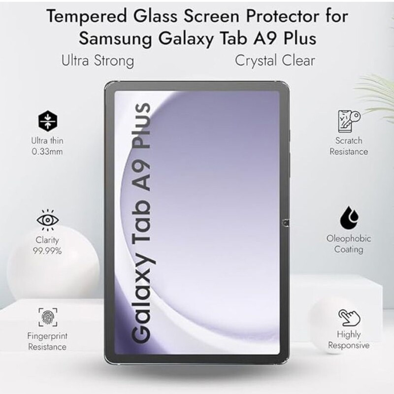 محافظ صفحه نمایش شیشه ای مدل RMS - SUX مناسب برای تبلت سامسونگ Galaxy Tab A9 Plus