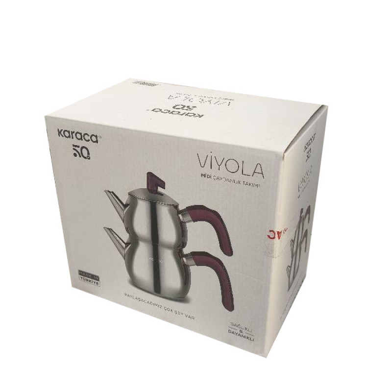 ست کتری و قوری کاراجا مدل Viyola گنجایش کتری 1.6 لیتر گنجایش قوری 1 لیتر