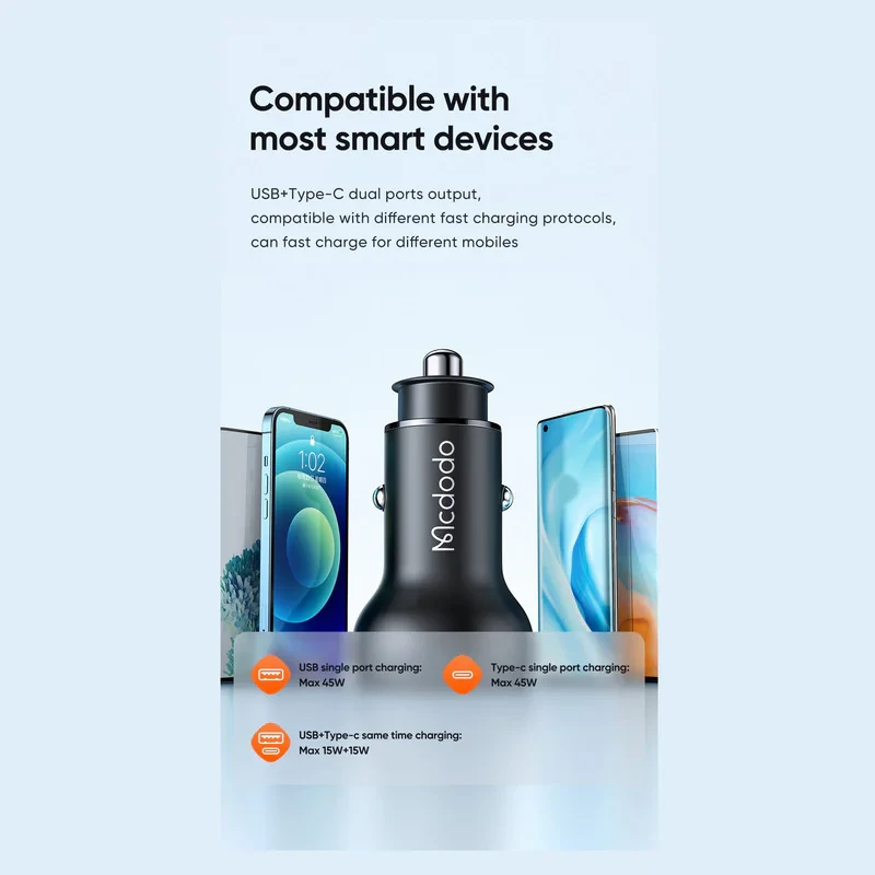 شارژر فندکی مک دودو مدل CC7030-45W