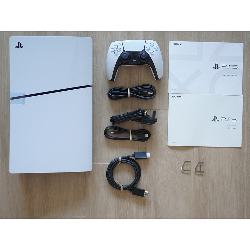 کنسول بازی سونی مدل PlayStation 5 Slim Digital Edition ظرفیت 825 گیگابایت ریجن CFI-2116 اروپا به همراه دسته اضافی