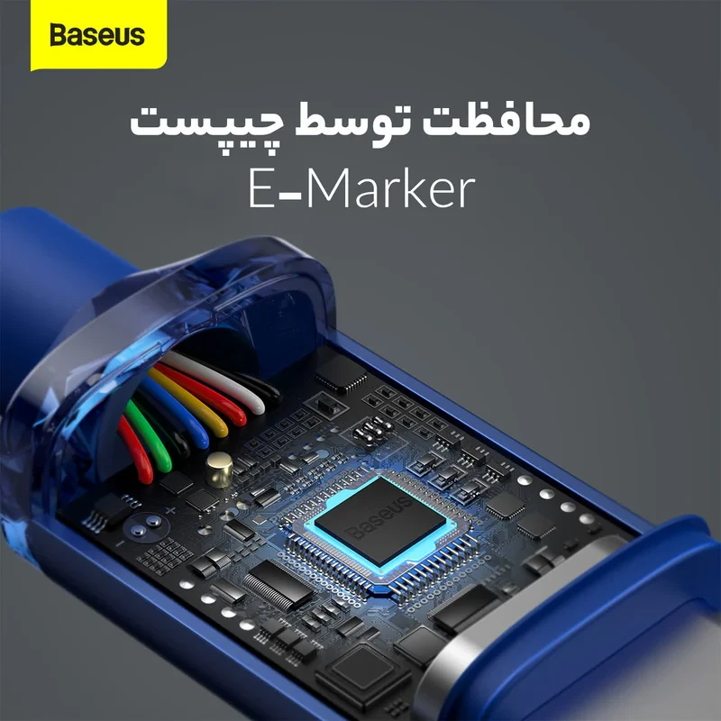 کابل تبدیل USB-C باسئوس مدل CAJY000601 طول 1.2 متر