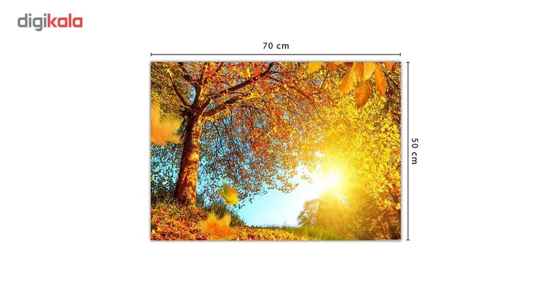تابلو شاسی ونسونی طرح Fall Trees سایز 70 × 50 سانتی متر