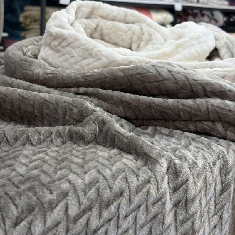 پتو 2 نفره تیلار تک مدل ژاکارد آبرنگی سایز 220x200 سانتی‌متر